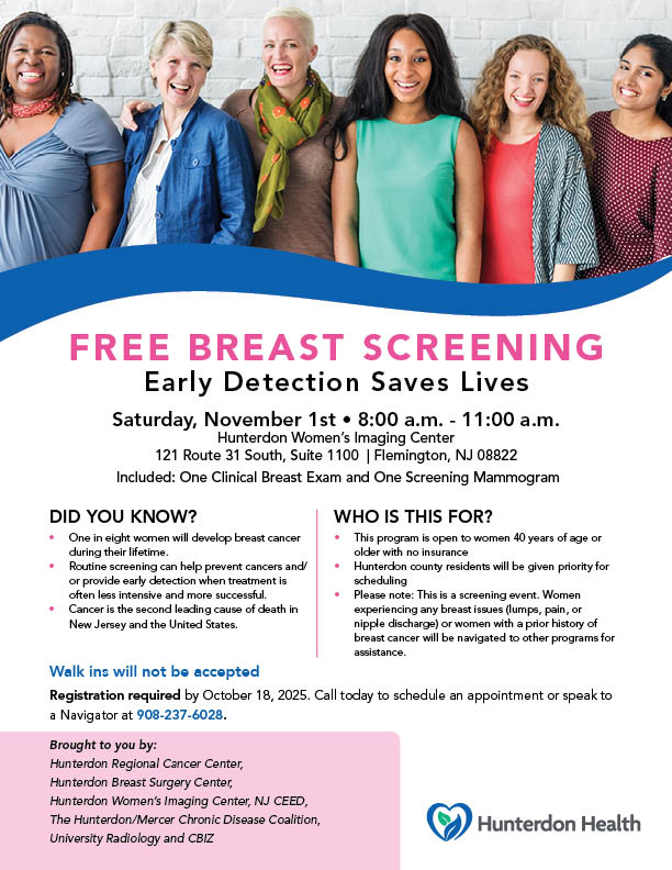 Free Breast screening flier