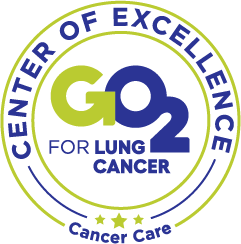 Logo for excellence in lung cancer care.