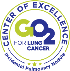 Logo for excellence in lung cancer care 