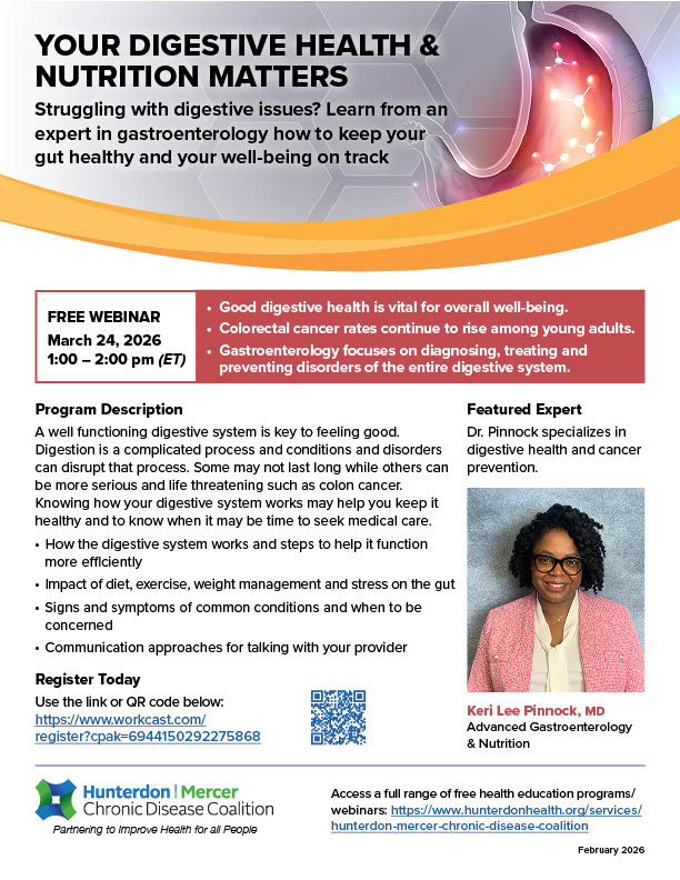 Digestive Health Webinar Flier