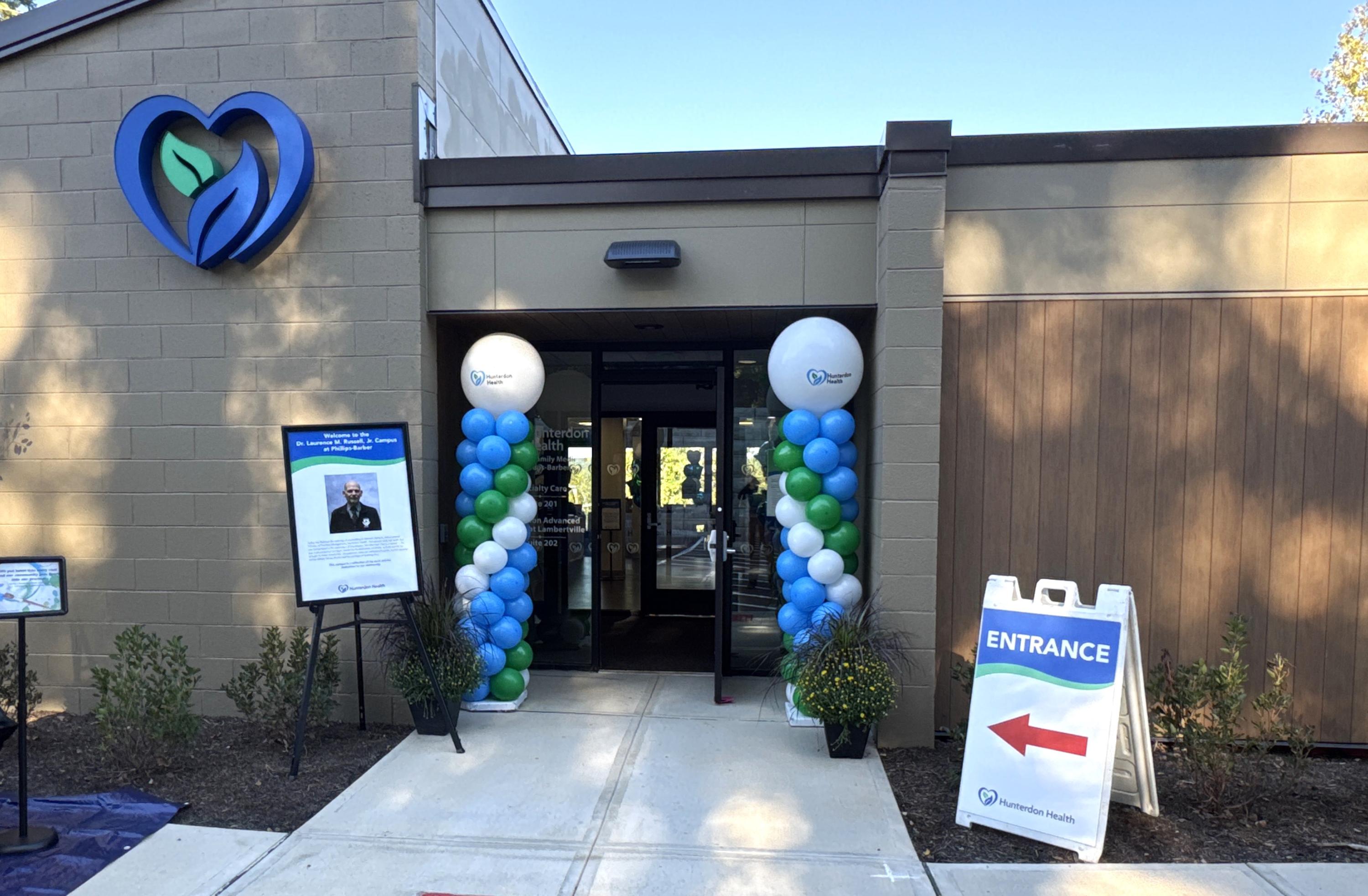 Front entrance of Phillips-Barber