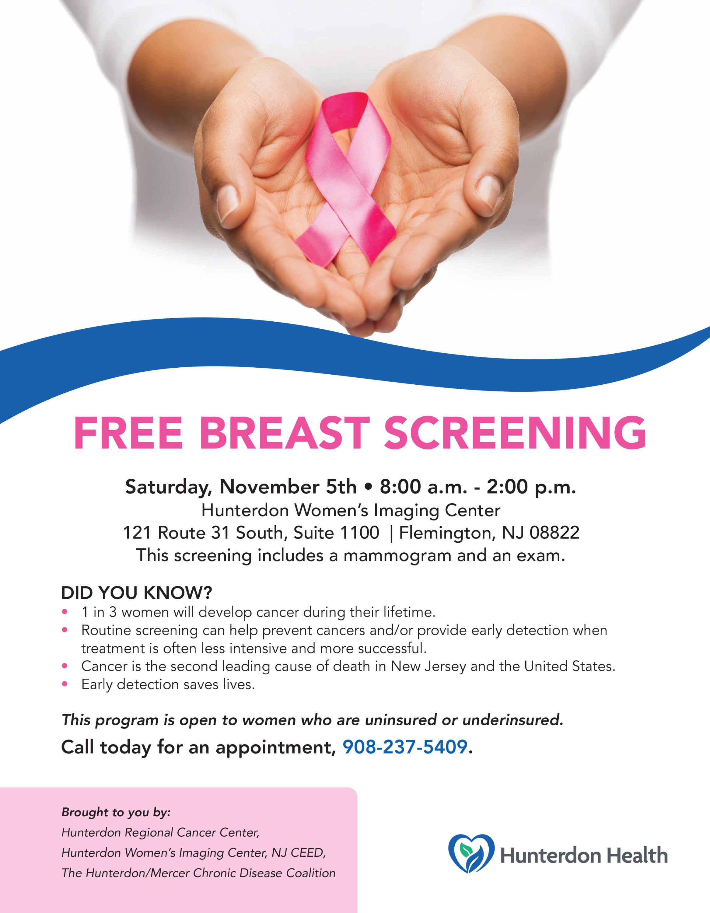 Free Breast Screenig Flier English