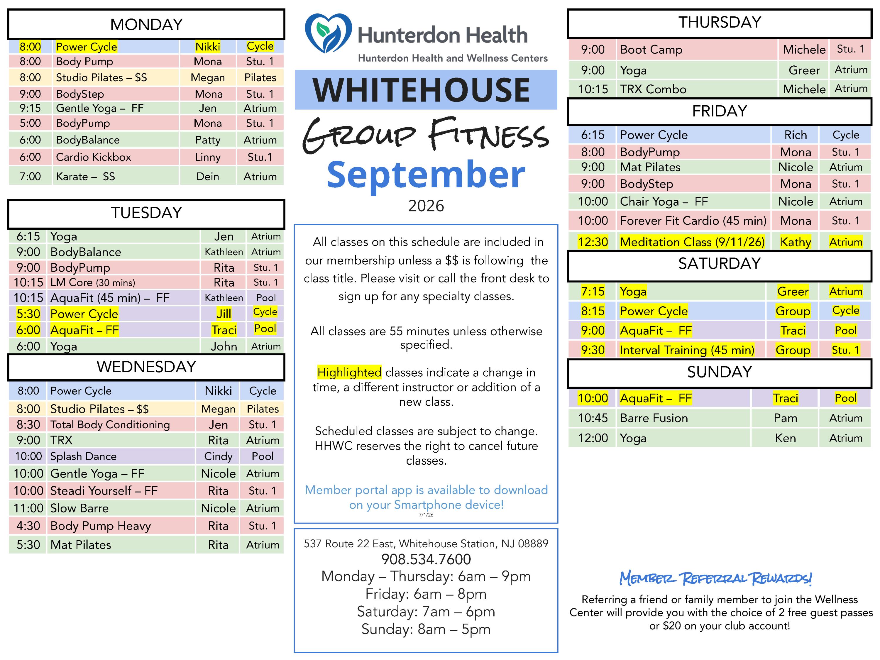 Group Fitness Classes - Whitehouse