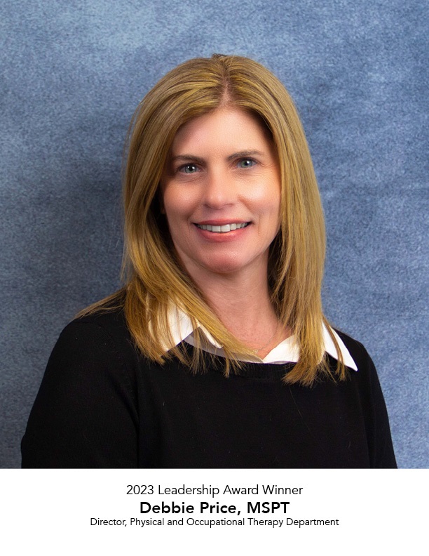 Debbie Price Leadership Excellence Winner 2023
