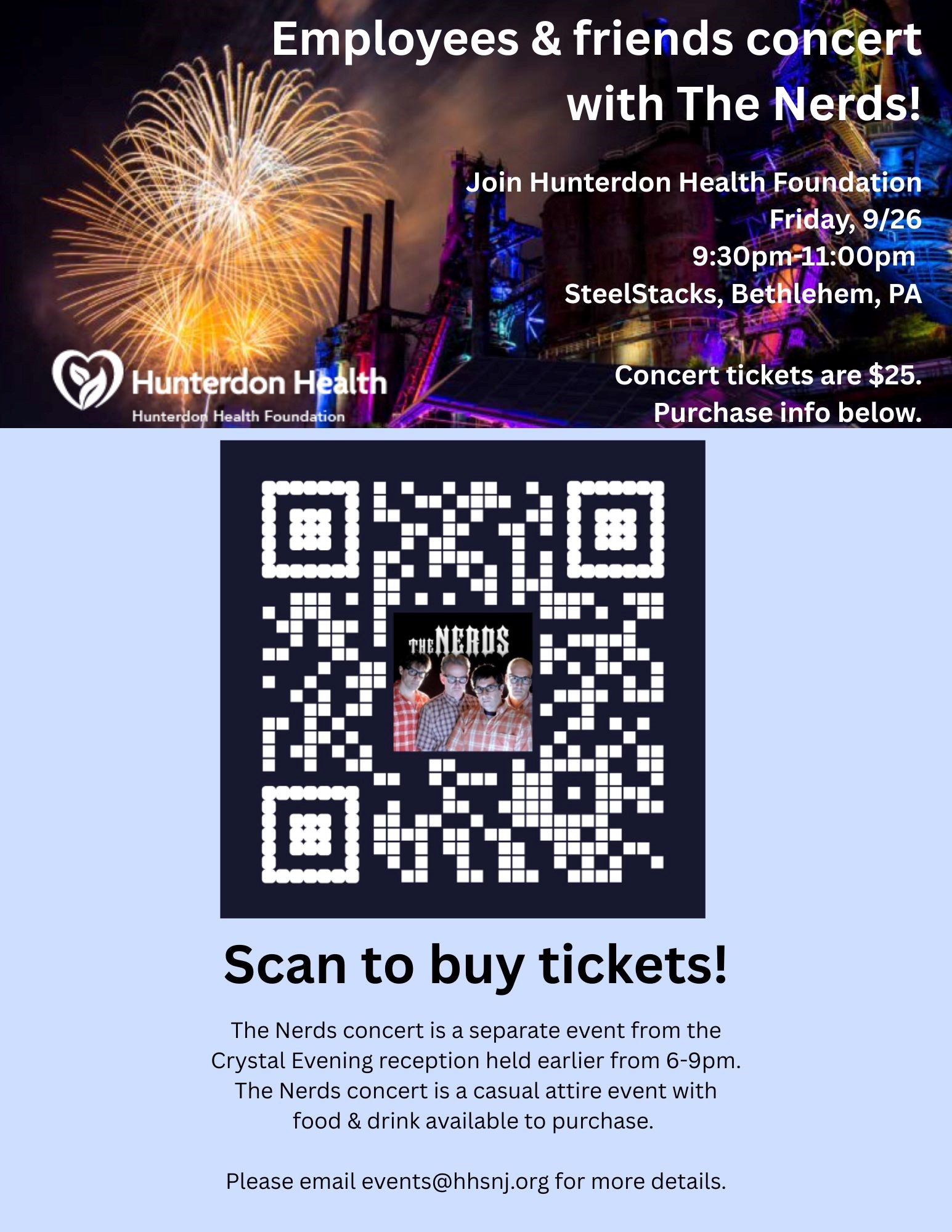 Nerds Tickets QR Code Flier