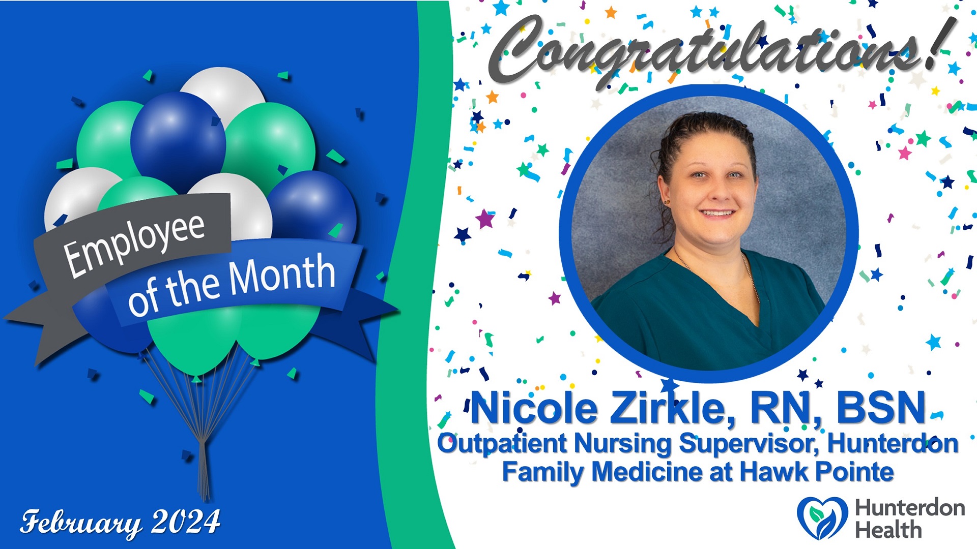 Nicole Zirkle February Employee of the Month 2024