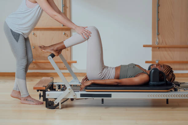 Pilates reformer machine