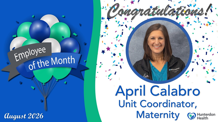April Calabro is the August Employee of the Month.