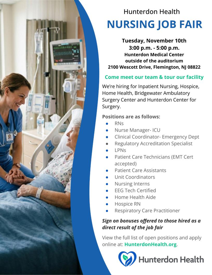 Details regarding Nursing Job Fair