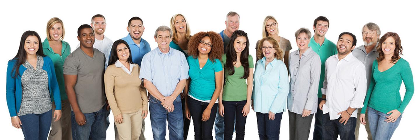 Group of Diverse patients no kids included