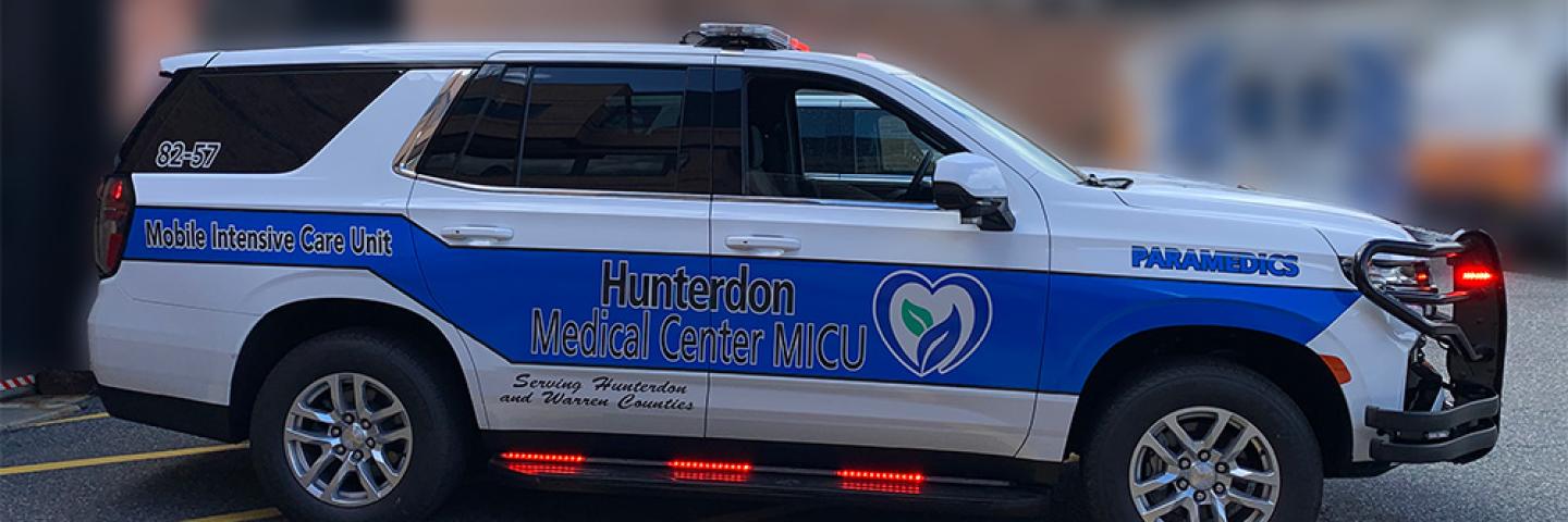 MICU Vehicle in front of ED