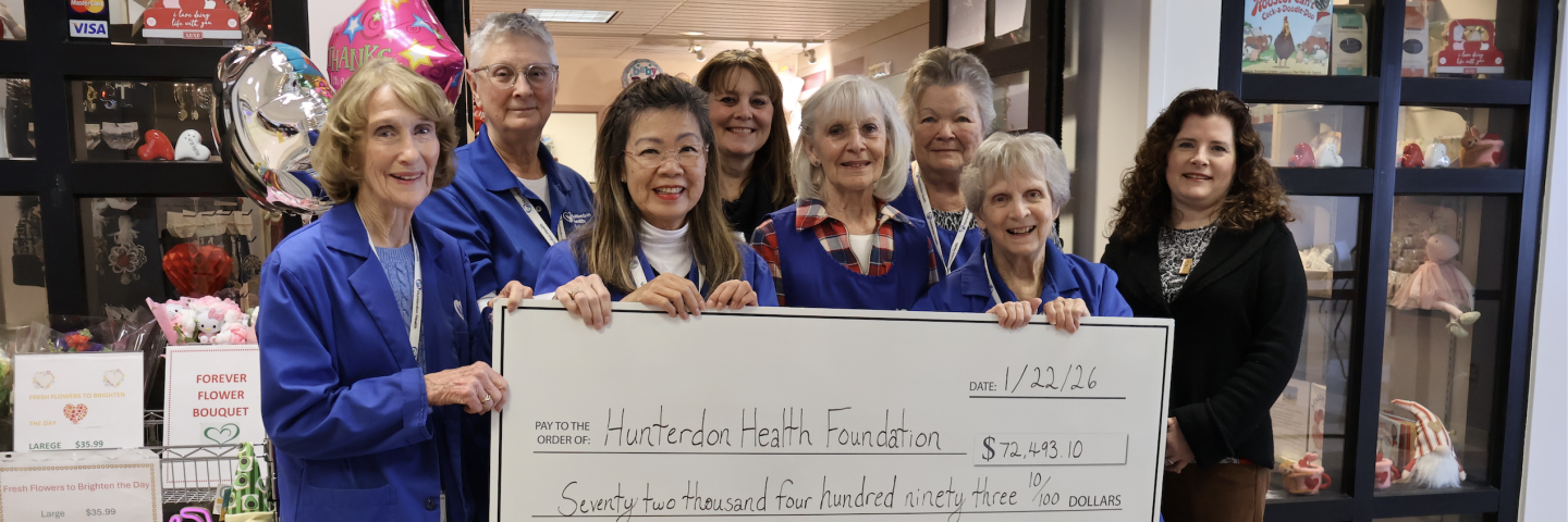 Lobby Gift Shop Volunteers Donate Shop Proceeds back to Hunterdon Health Foundation