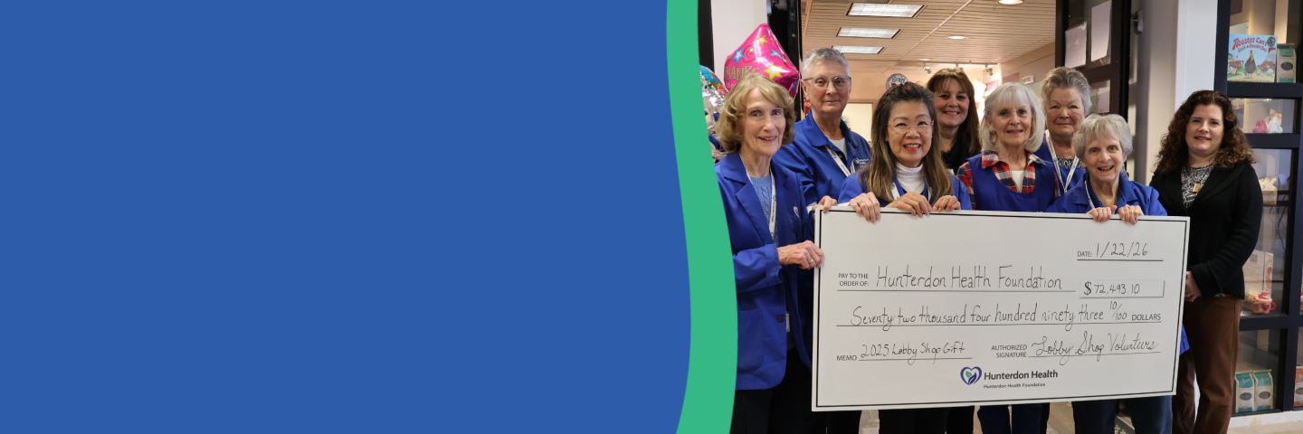 Lobby Gift Shop Volunteers Donate Proceeds back to Hunterdon Health Foundation