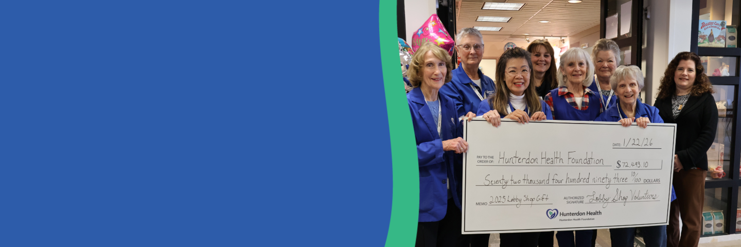 Lobby Gift Shop Volunteers Donate Proceeds back to Hunterdon Health Foundation