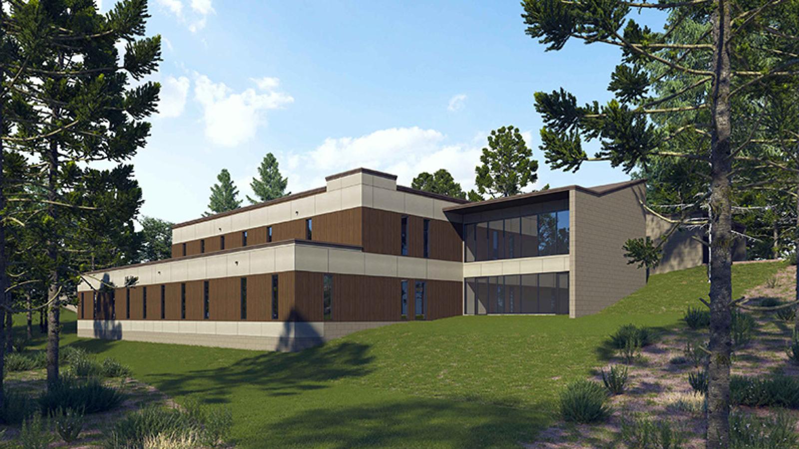Rendering of the expanded Hunterdon Family Medicine at Phillips-Barber office