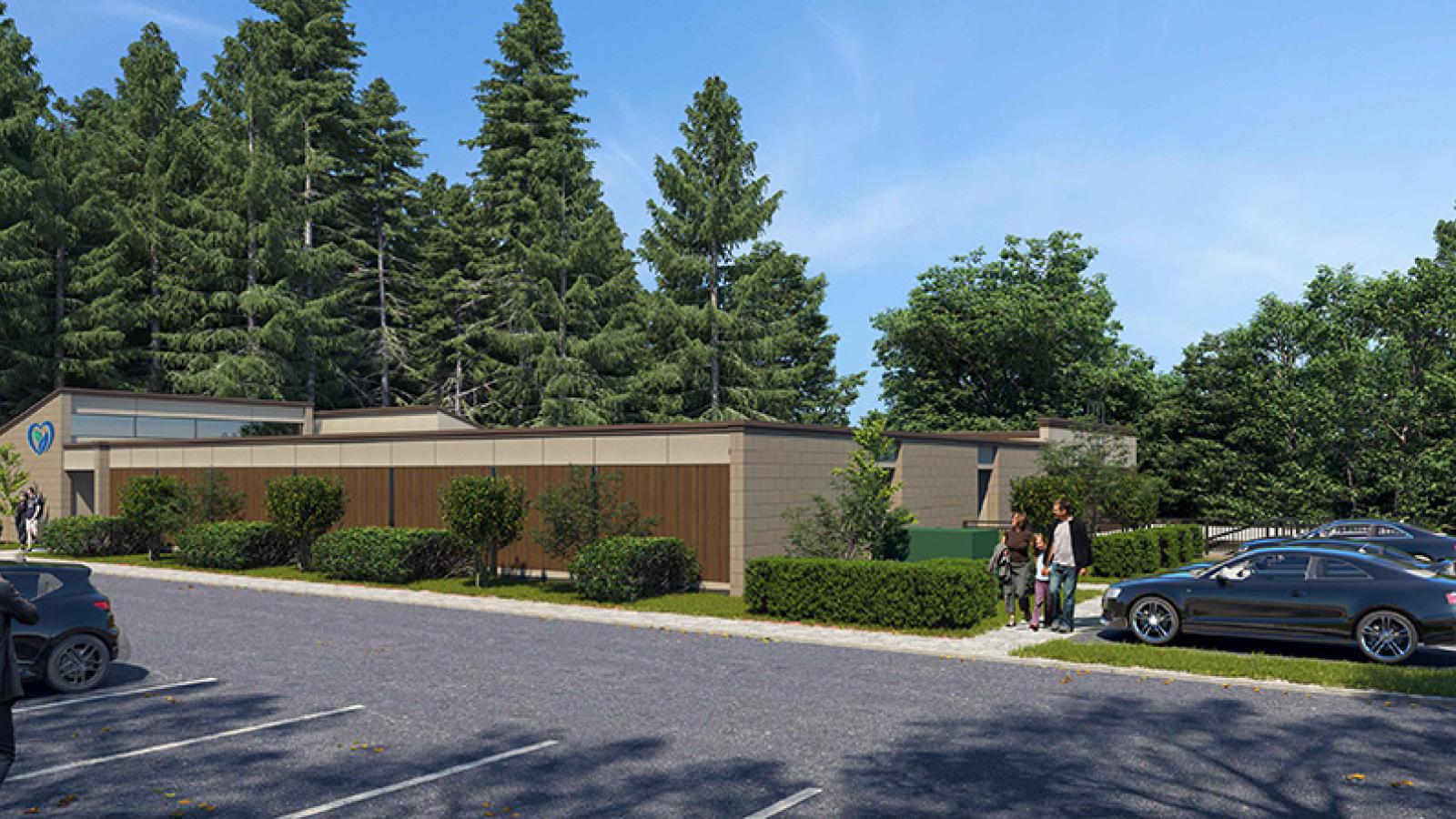 Rendering of the Expanded Hunterdon Family Medicine at Phillips-Barber Office