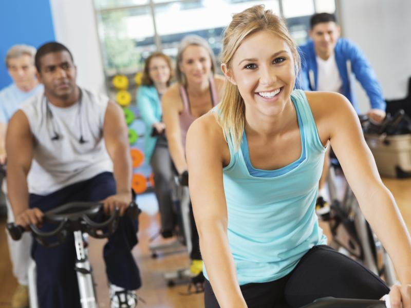 Cycling Class in studio
