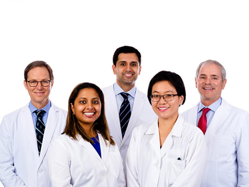 Group of medical oncologists