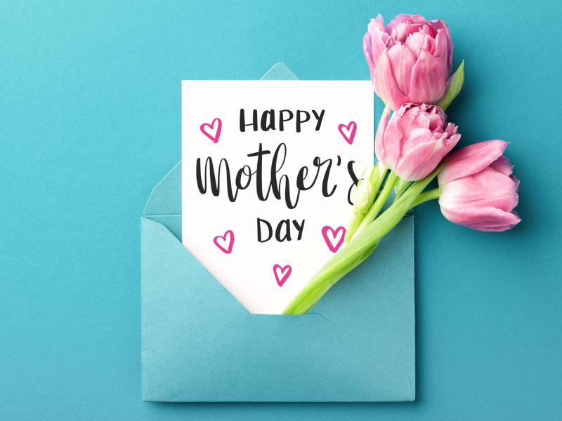 Happy Mother's Day card with flowers