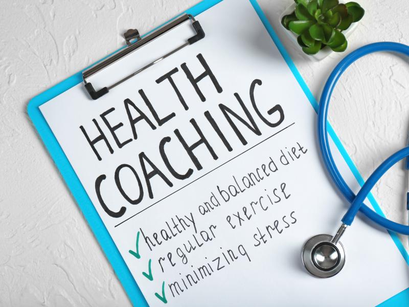 Clipboard with health Coaching List