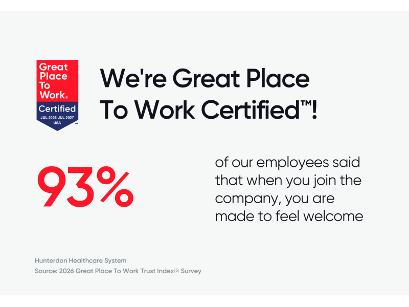 2026 We are Great Place to Work Certified.  93 percent of employees are made to feel welcome when they start.