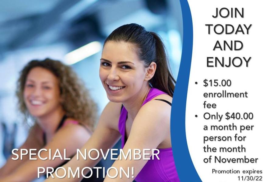 Wellness Ctr November Promotion