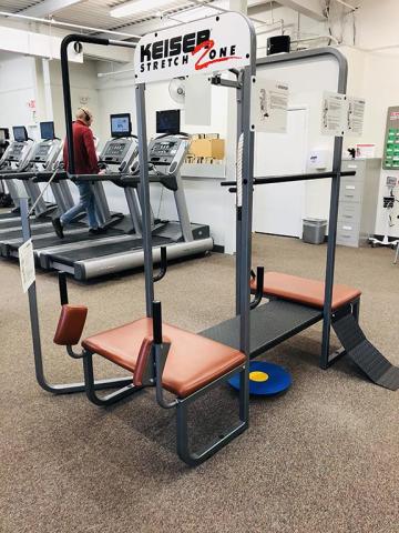 Photo of the squat rack area of the Lambertville Wellness Center