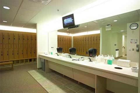 locker room