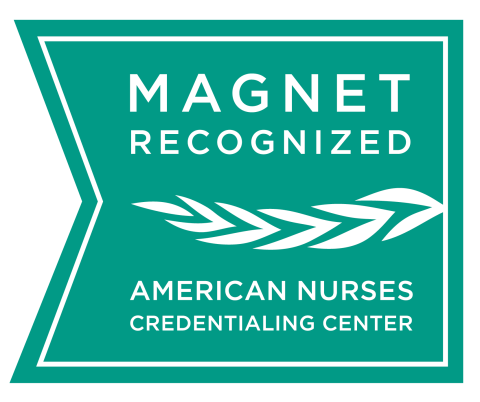 Logo for Magnet Status for excellence in nursing 