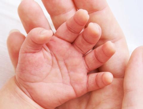 Infant hands