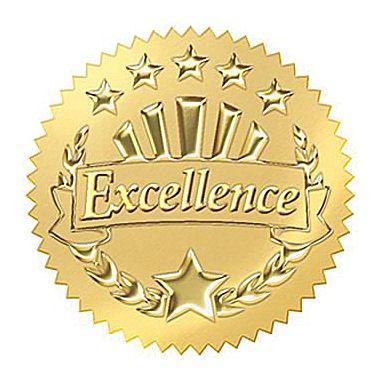 Excellence gold seal
