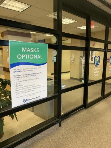 Masks Optional at all Hunterdon Health Facilities beginning March 28, 2023.