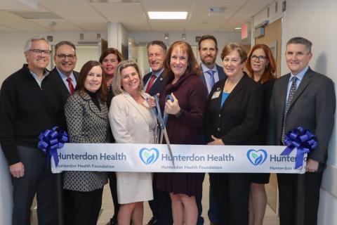 Donors and Staff gather to cut the ribbon for the new Emergency Department expansion.