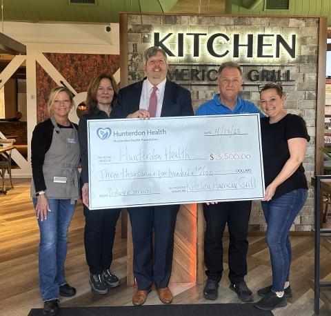 Kitchen American Grill donated to Hunterdon Health pediatric services.