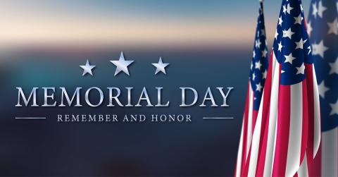 Memorial Day flag image