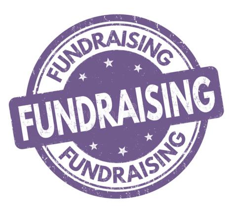 Purple fundraising clipart