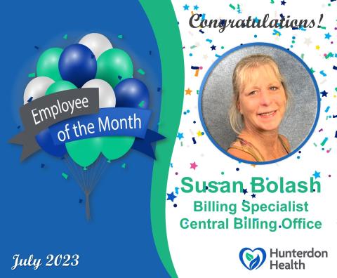 Susan Bolash is the July 2023 Employee of the Month