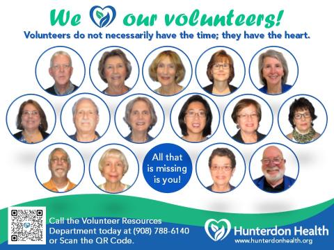 Photos of many volunteers at HMC