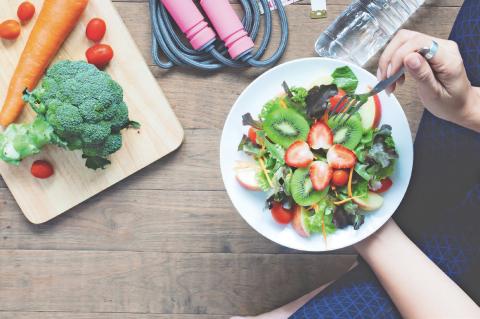 Salad healthy Plate - mental wellness