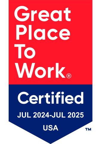 Hunterdon Health  is Certified by Great Place to Work 