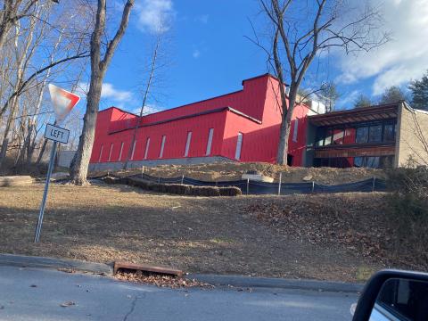 A photo of the back of Hunterdon Family Medicine at Phillips Barber in January 2025.