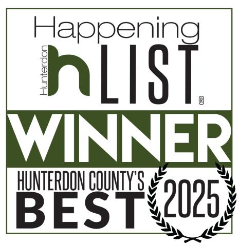Hunterdon Happenings 2025 Winner badge